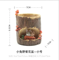 Roogo serdang tree hole storry  resin flower pots
