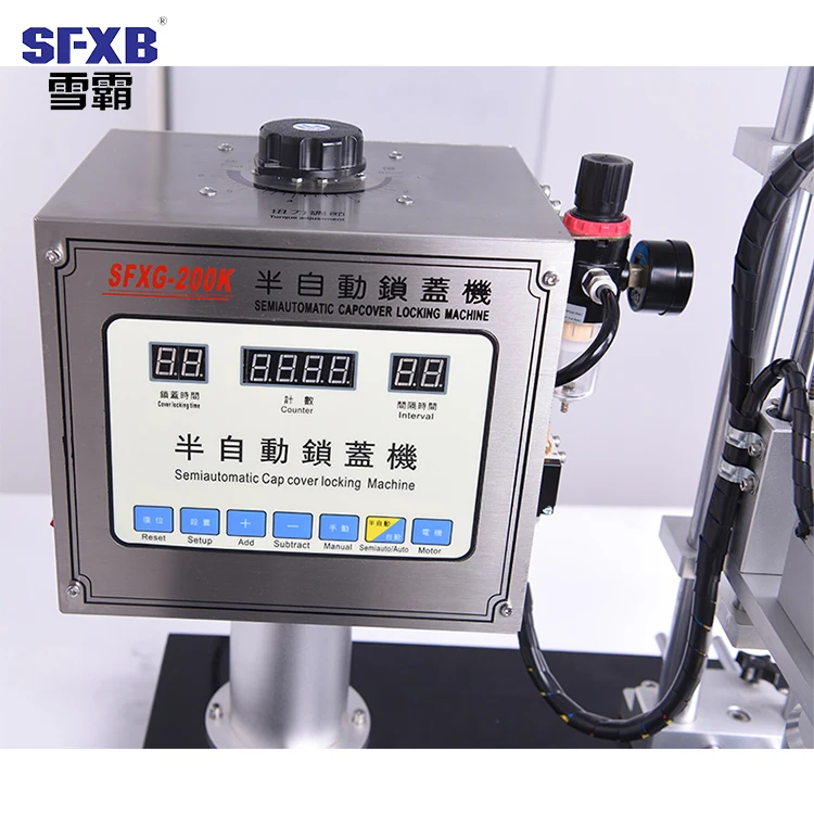 Sfxb горячая Распродажа SFXG-200 Semi автоматическая ручная винт воды машина для укупорки бутылок
