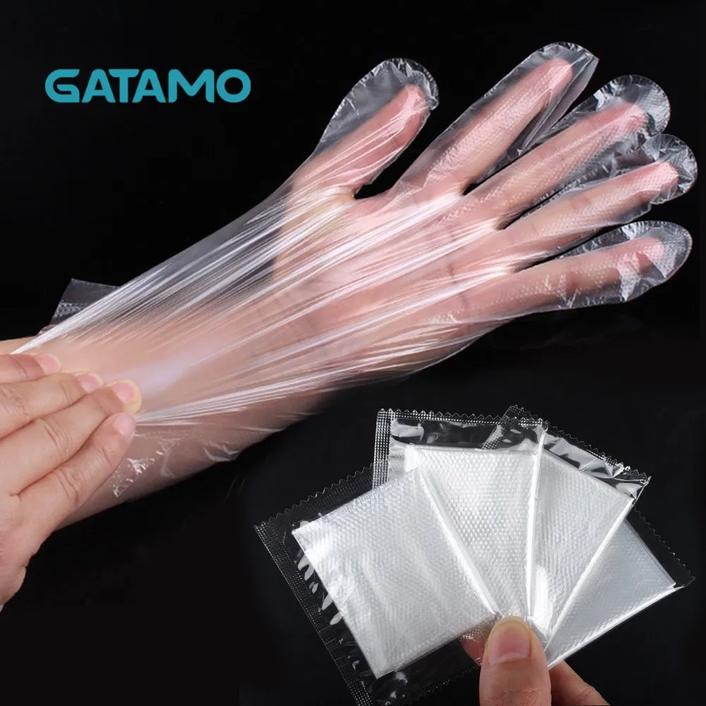 SP003 Factory Price Disposable PE Gloves Individually Packed Plastic Food Grade Gloves disposable gloves factory