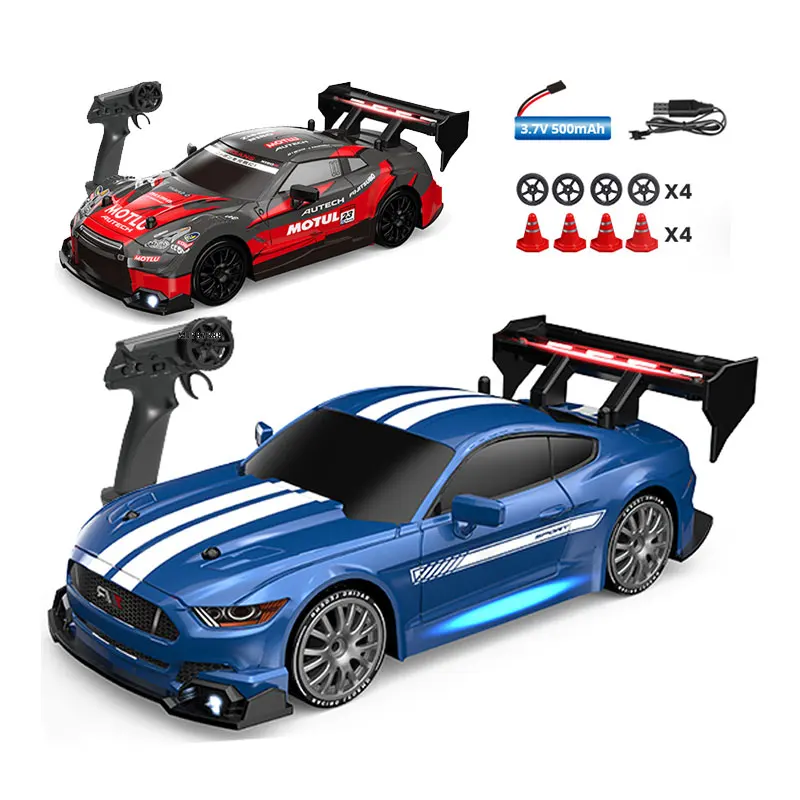 Custom Wholesale Electric 1/24 1:24 Scale Gtr Half With Led Light  Remote Control Drift Rc Car