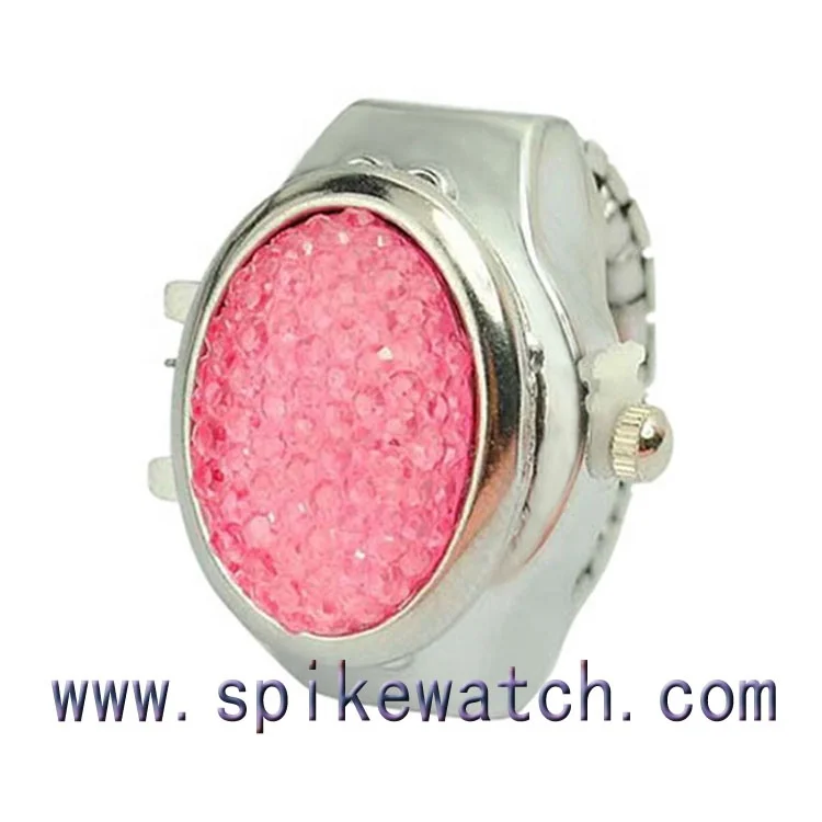 Fashion Elegant Girl Ladies Elastic Finger Unique Quartz Ring Watch