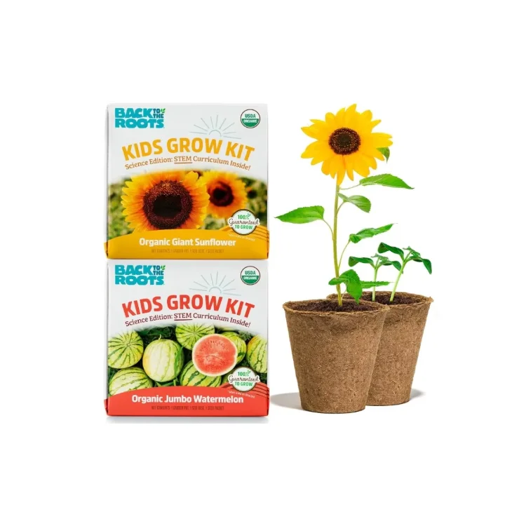 Watermelon and Sunflower Back to the Roots Kids Science Grow Kit