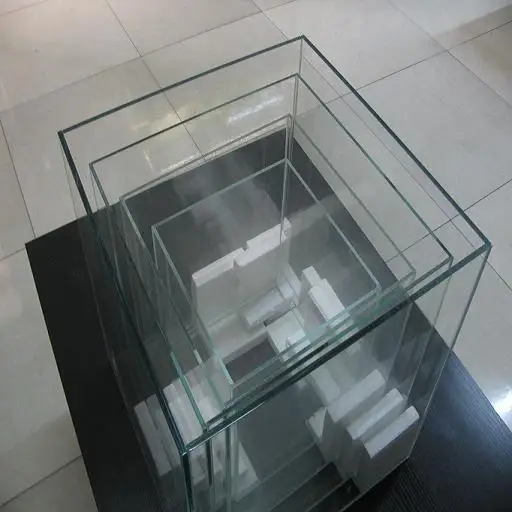 Qingdao Factory Manufacture 12mm Clear  Glass Aquarium for Breeding fish