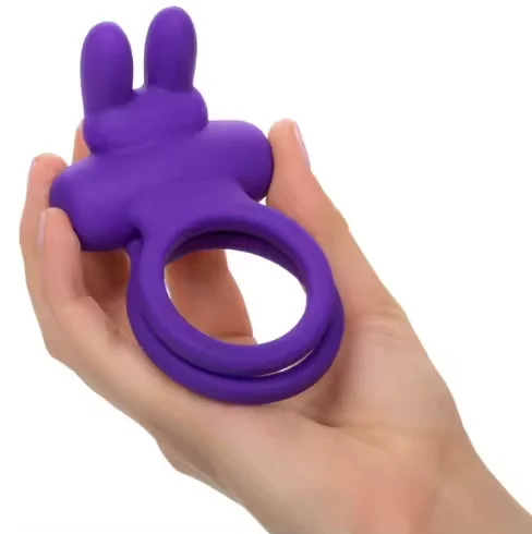Rabbit Dual Rings Design Vibration Massager for Men,Wearable Vibrating Delay Ring Massage Tools for Make Male Last Longer
