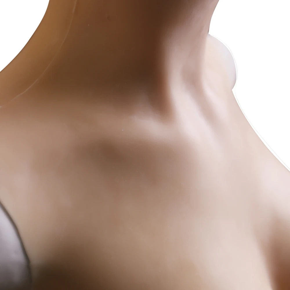 Силиконовый женский полноразмерный комбинезон KnowU с D-образной чашкой, цельный комбинезон с грудью и трусиками 9/9 для влагалища