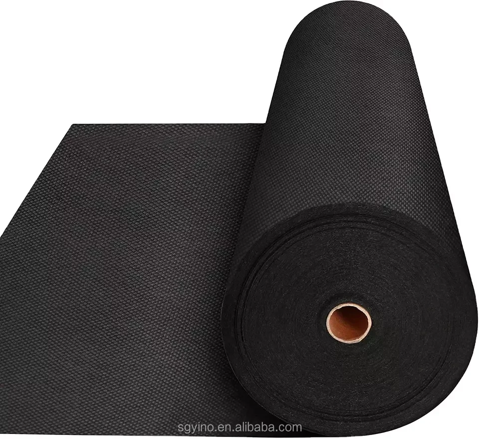 Factory Supply Black 100%PP anti UV Heavy duty spun bond material hydrophilic non woven weed control weed mat garden fleece