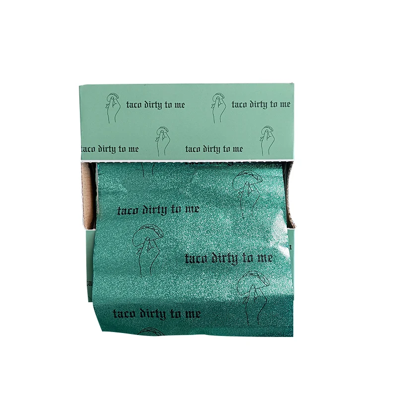 Custom Designed 500 Sheet Pre-Cut 127x279mm Hairdressing Pop-Up Aluminum Foil Embossed for Highlighting