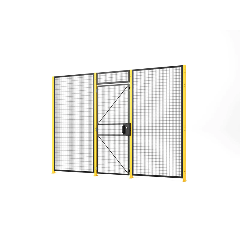 Workshop Production Line Fencing Safety Guarding Metal Post Fence Iron Wire Mesh Robot Boundary Wall Fencing