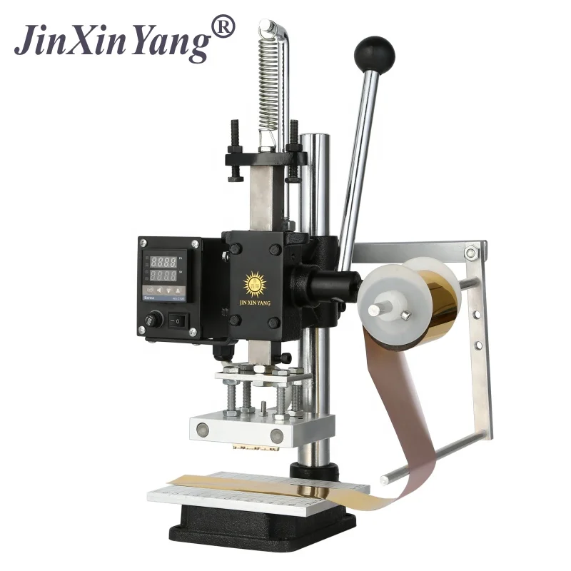 
JINXINYANG leather pu logo hot foil stamping machine 