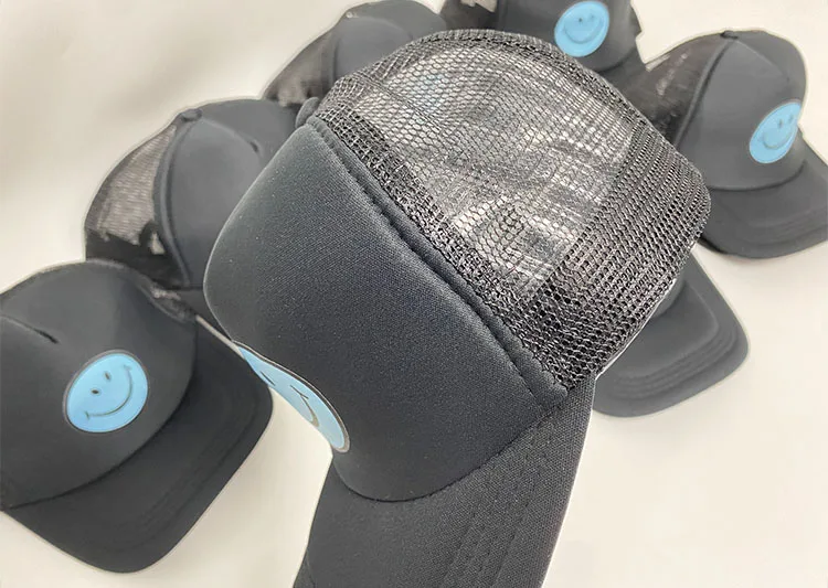 Wholesale baseball trucker hat embroidery patch, distressed custom mesh trucker cap