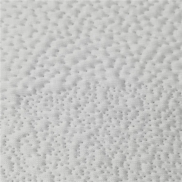 Custom Medium Weight Hospital High Thread Counts Yarn Dyed Single Jersey Fabric for Mattress