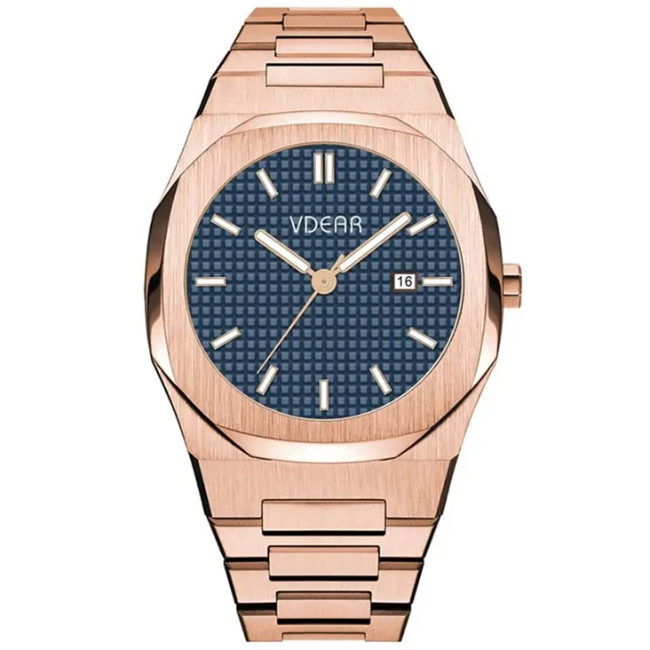 High End Stainless Steel Back Water Proof Japan Movement Watch Oem Low Moq