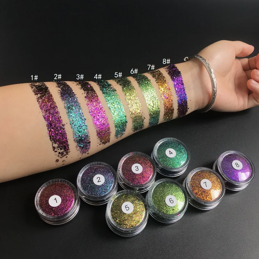 Cosmetic Grade Duochrome Eyeshadow Custom Label Chameleon/cameleon Pigment Powder Eye Shadow