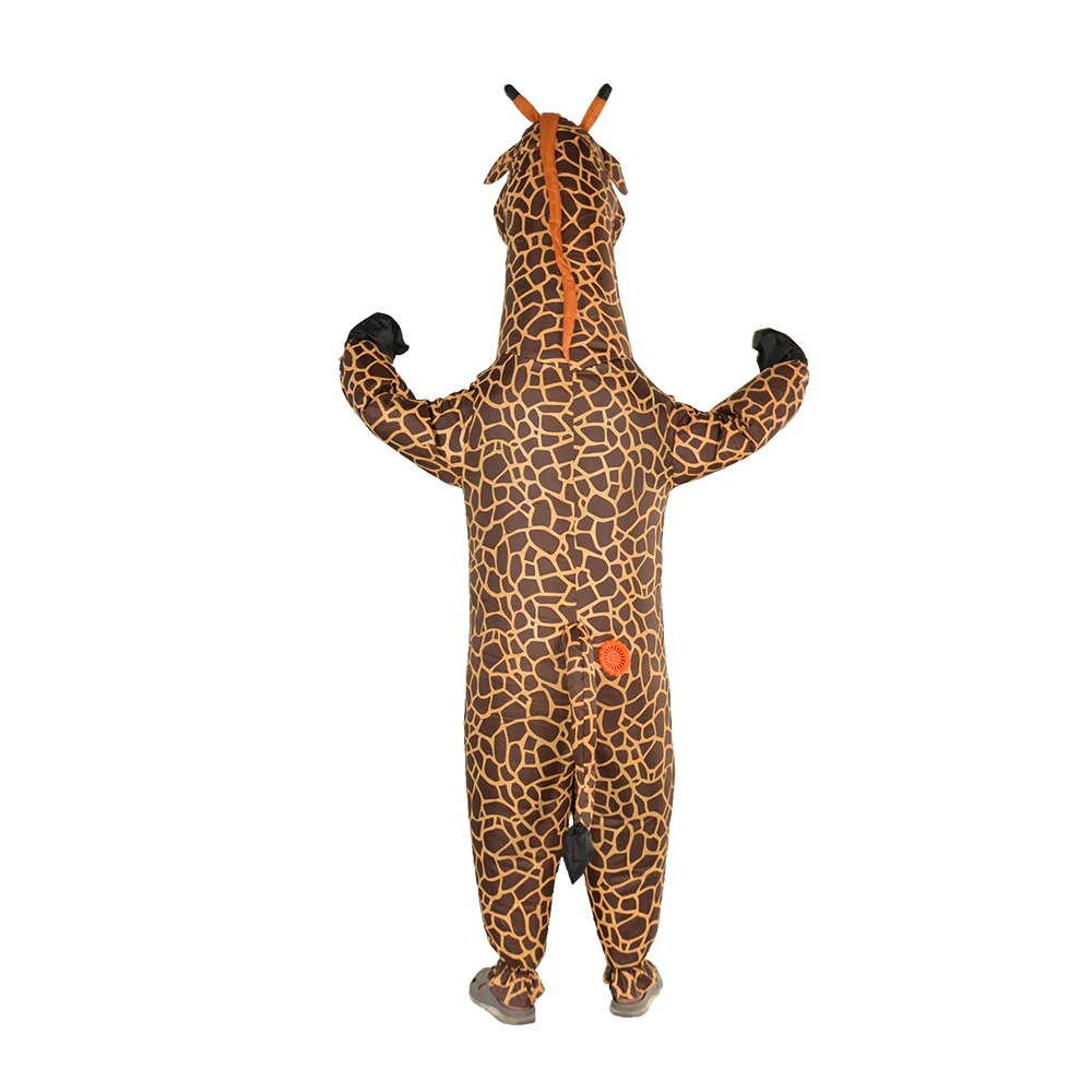 Saygo Customized Low MOQ Low Price Waterproof Cloth Inflatable Giraffe Mascot Costume For Christmas