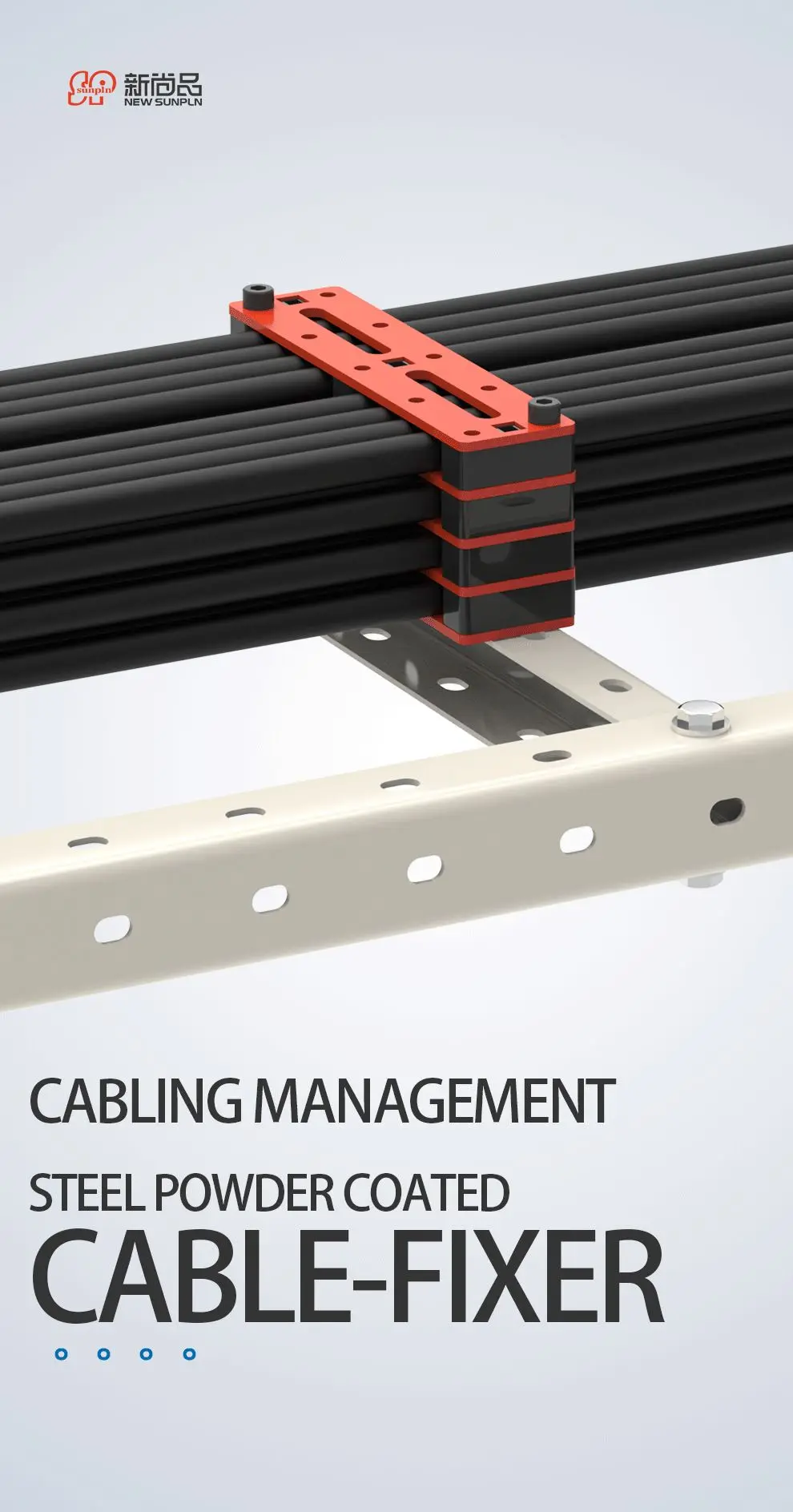 7mm 8mm 9mm steel power cable clip under-desk cable management tray office computer cable buckle organizer hanger support