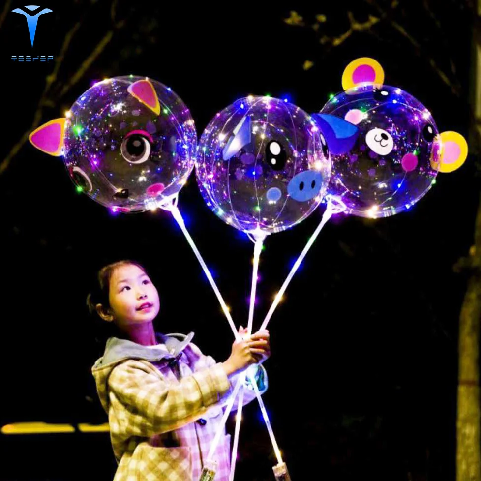 Display  Bobo Balloon Wholesale Led Light Up Balloons