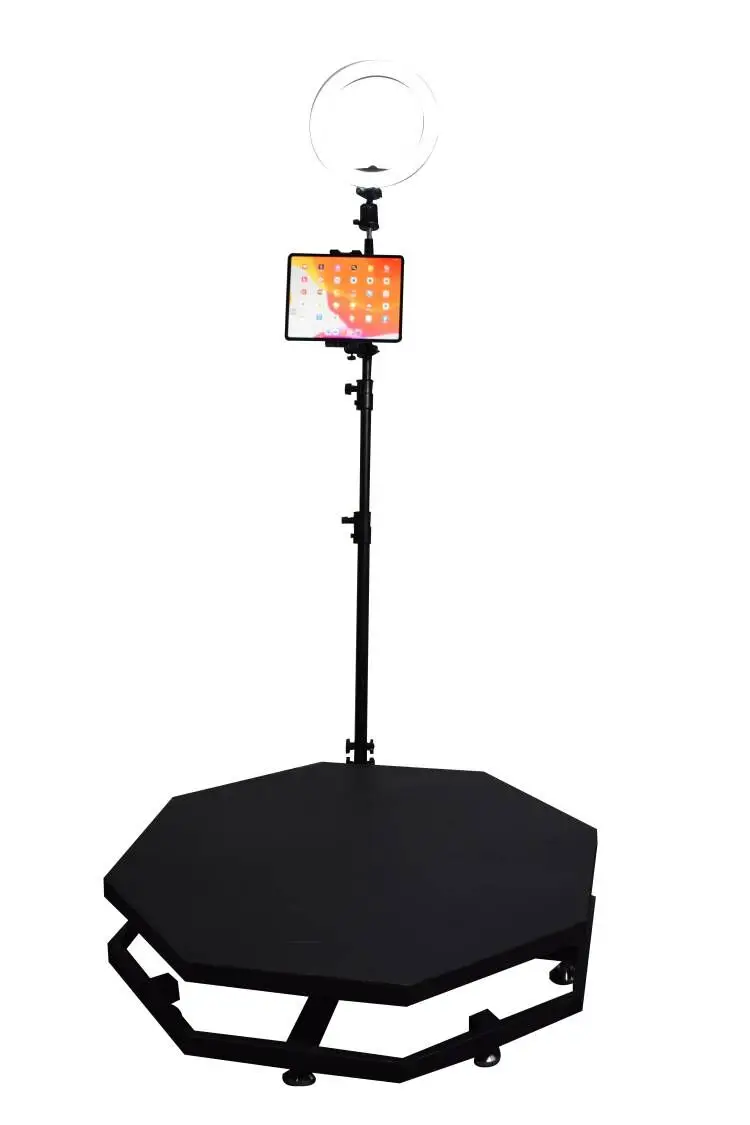 Automatic Manufacturer Portable  Spinning 360 Degree Photo Booth Kiosk Shell For Wedding Christmas Events