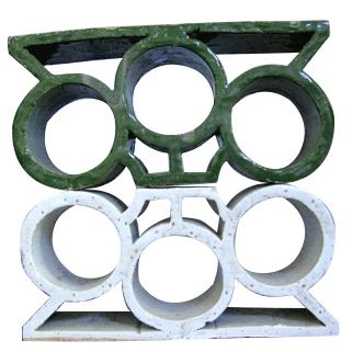 Traditional flower glazing block ceramic hollow brick
