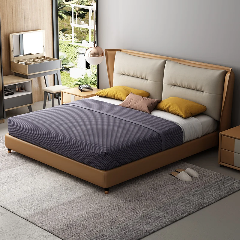 Manufacturers customized soft, comfortable, multi-functional environmentally friendly beds, cheap, stylish and solid double