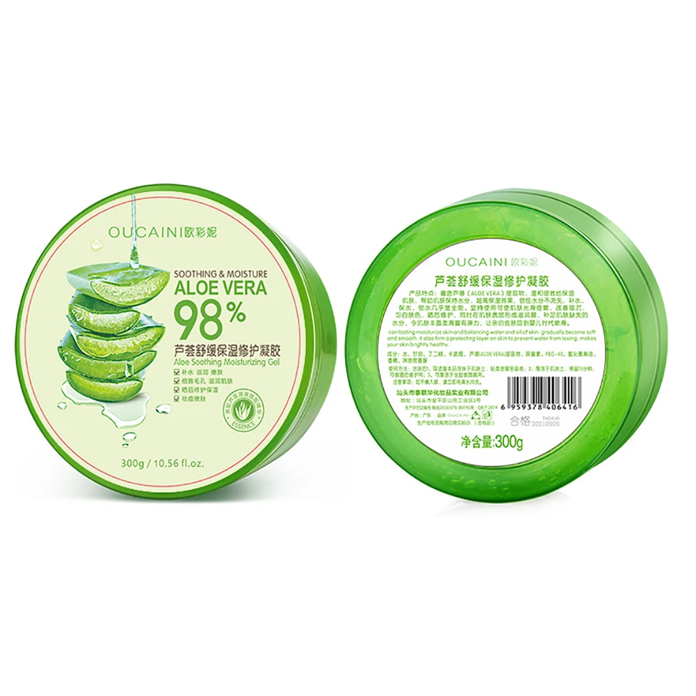 
High Quality Wholesale 100% Natural Organic Aloe Vera Gel For Face Skin Extract Sunburn Soothing Aloe Vera Gel 