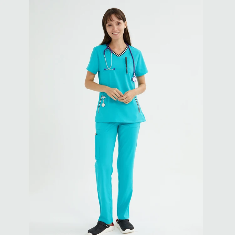 Hospital Surgical Clothing Suit Fashion Design Medical Scrub Sets Doctors Nurse Uniform Dental Clinic Workwwear Clothes Lab Sets