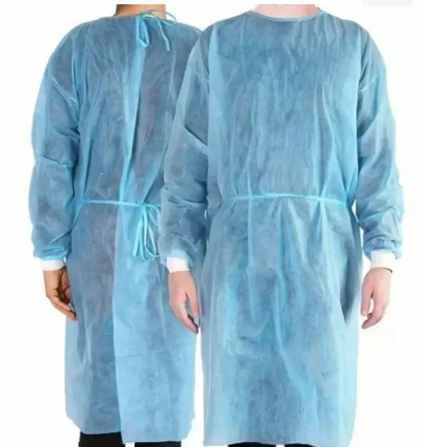 Disposable isolation gown non woven PP lightweight visitor gown doctor nurse surgery protecting isolation grown