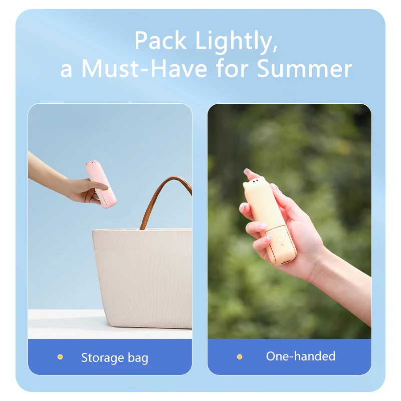 YouNiMei Custom Small Handy Fold Foldable Hand Battery Personal Rechargeable Usb Handheld Portable Mini Fa