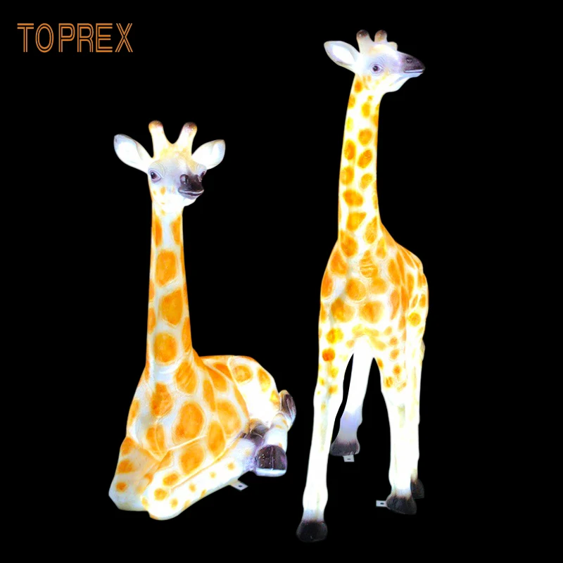  Декор TOPREX тематический парк украшение наружная большая Стекловолоконная скульптура животное Рождественское