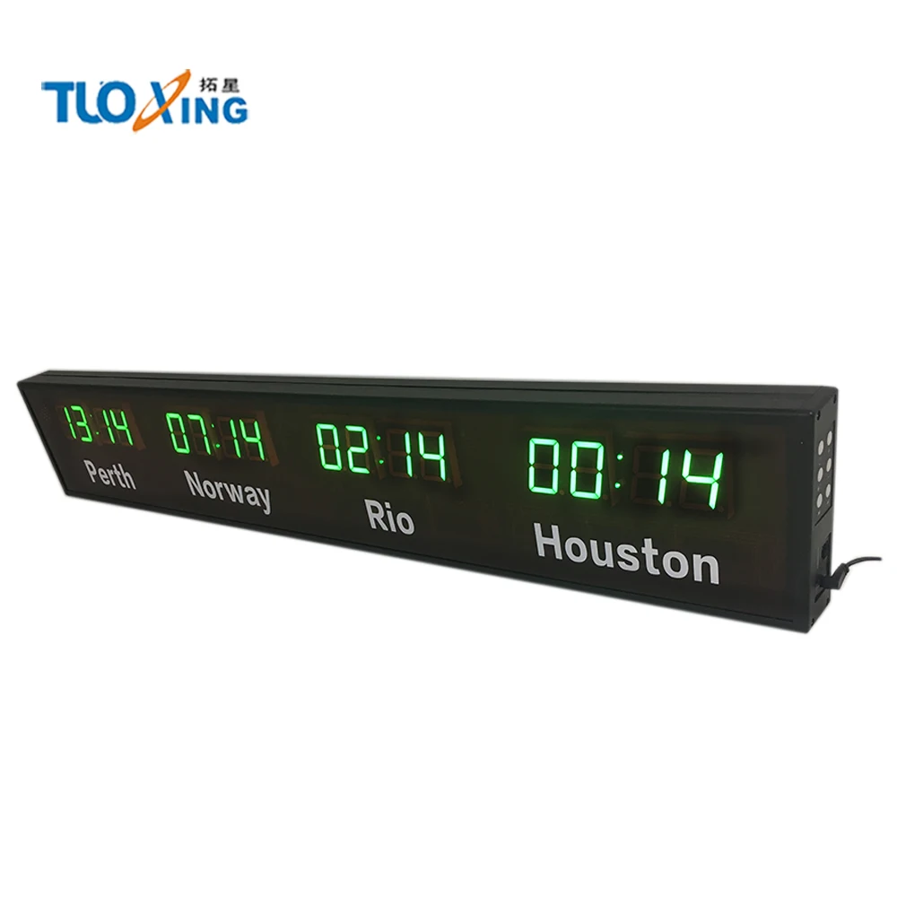 WIFI world clock world time zone clock led time zone clock