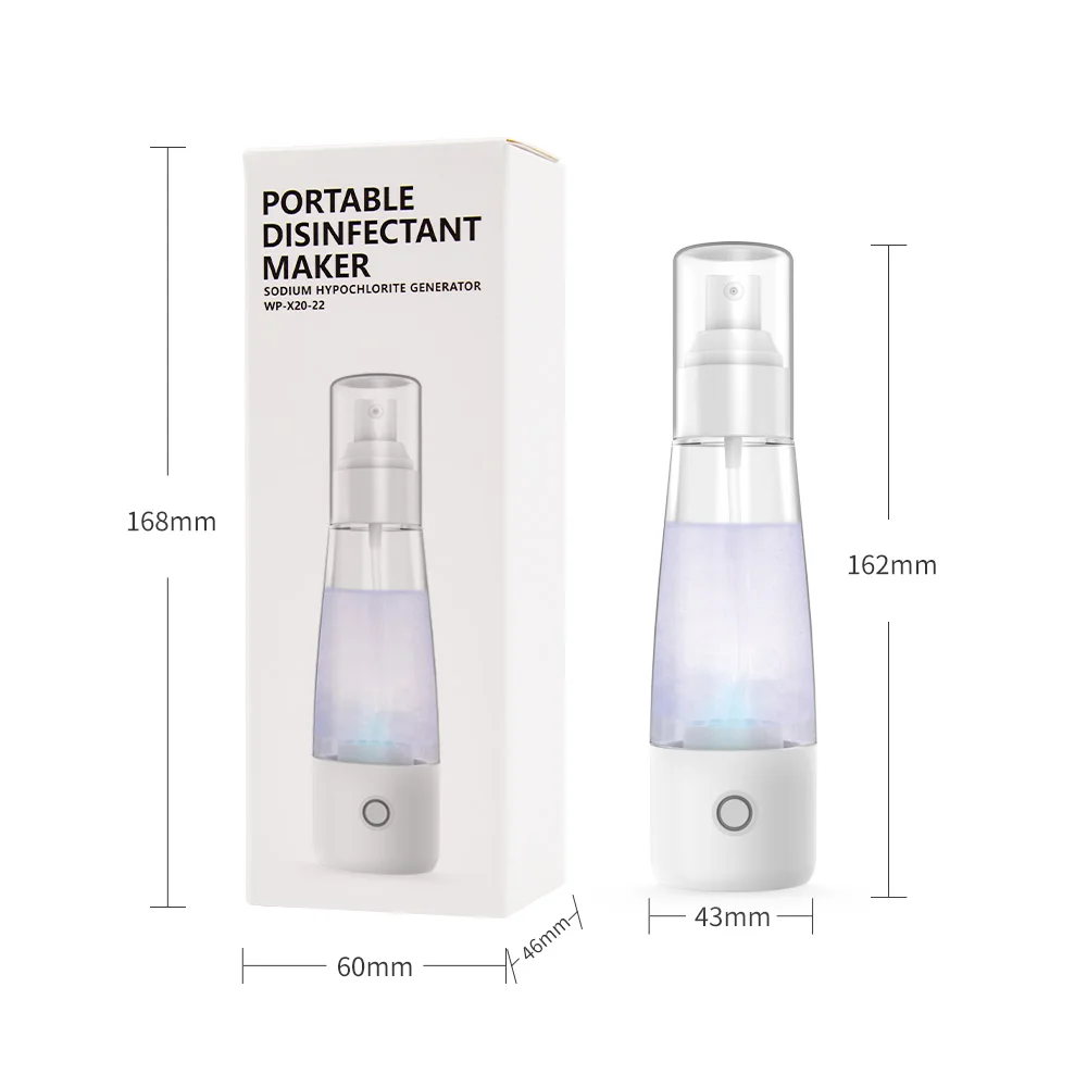 2024 Mini Portable Home Use Sodium Hypochlorite Generator 50ml High Efficiency Sterilization Eco-Friendly Best Quality Product