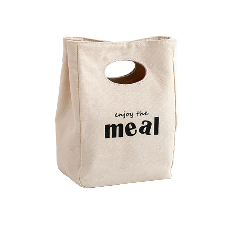 Wholesale In Stock Simply Style Custom Logo Advertising Fashion Cotton Canvas Shopping Bags For Packing Shoe Clothes With Handle