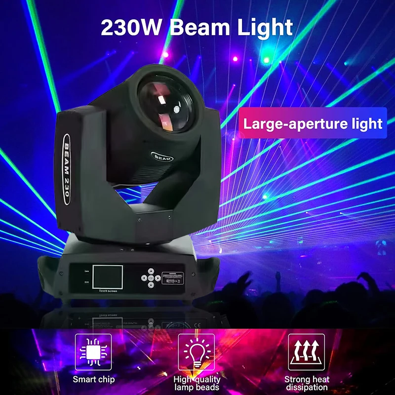 Stage Lighting Dj Equipment Dmx Beam 2307r 230w Sharp Beam Moving Headlights For Dj Disco Wedding