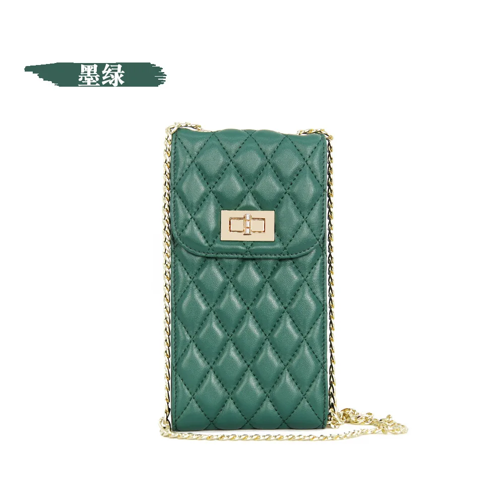 Luxury leather ziplock phone bag multifunction single shoulder cell phone bag mobile phone bag for iPhone 15 16 pro mix