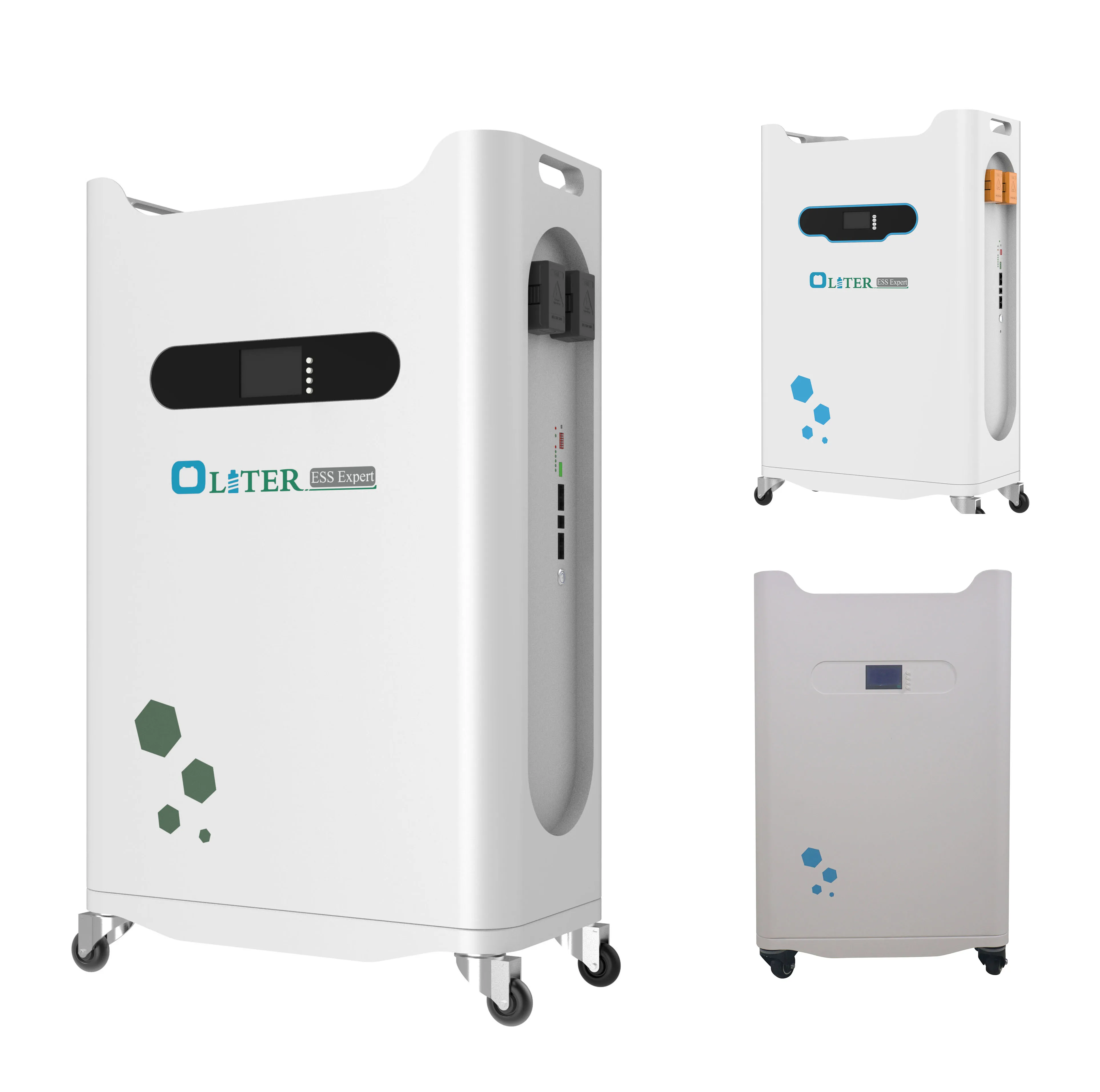 OLITER Removable 5KWH-14.34KWH Stackable Lithium Battery 51.2V100AH-200AH-280AH Home Energy Storage Lifepo4 Golf Carts 2V BMS 5C