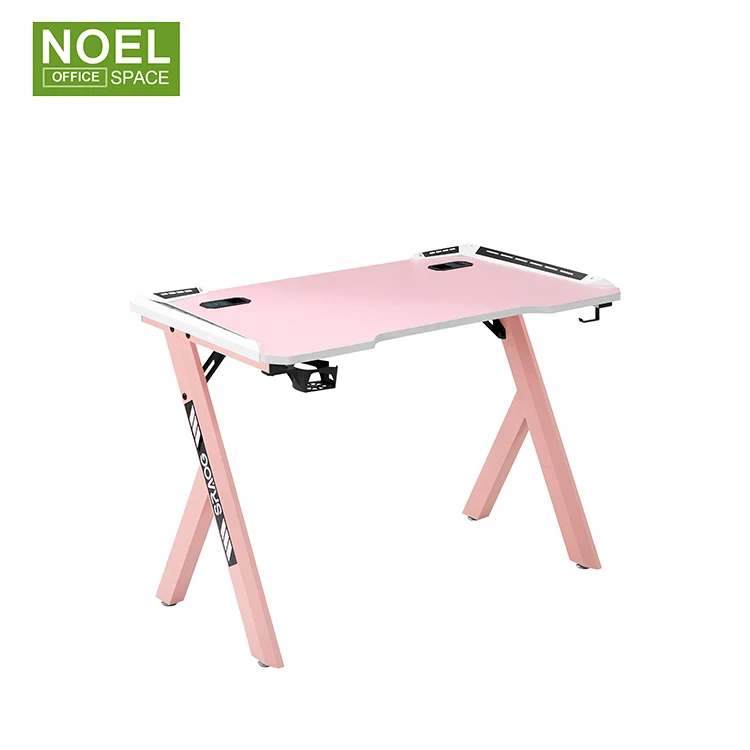 Wholesale Office Furniture Gamer Table Racing Style Home Office Gaming Desk Rgb