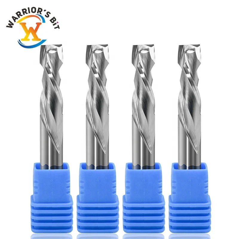 woodworking router bits twin flutes up and down compression router bit solid carbide end milling cutter for MDF