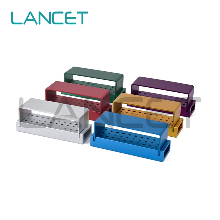 30 Holes Dental Burs Holder Block Dental dental bur Endo Box