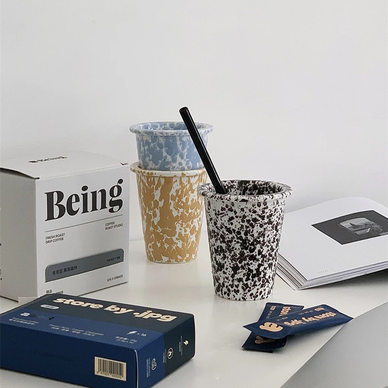 Vintage Ceramic Mug Breakfast Milk Coffee Cup Microwave Safe Party Beer Coffee Mug Drinkware Pen Holder Bathroom cup