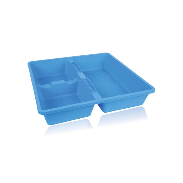 High Quality Medical 3 Compartment Plastic Tray PP Disposable Medical Tray
