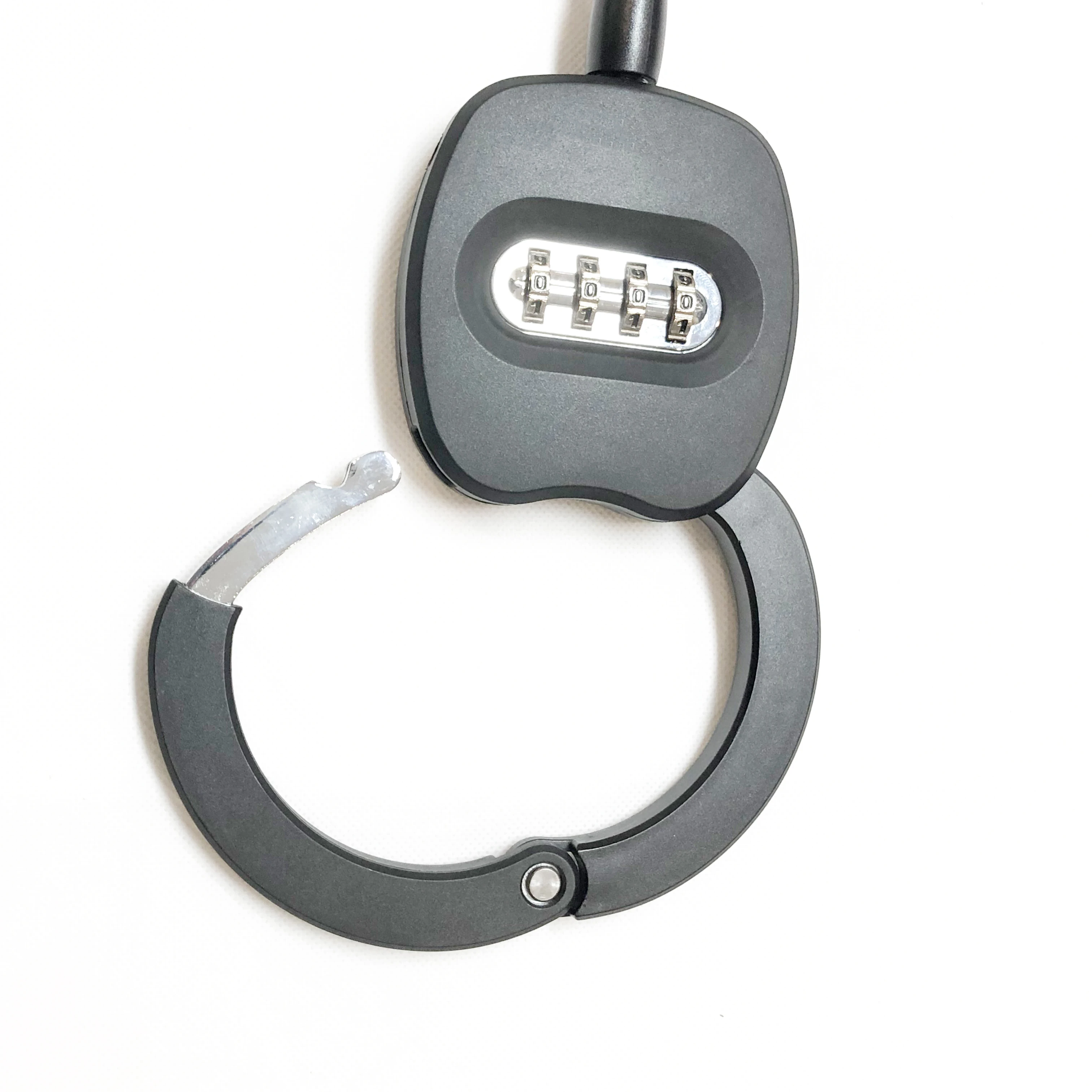 Heavy Duty Single Anti Theft Waterproof Handcuff 4 Digit Combination cable Lock for E-scooter E-Bike Bicycle Motorbike