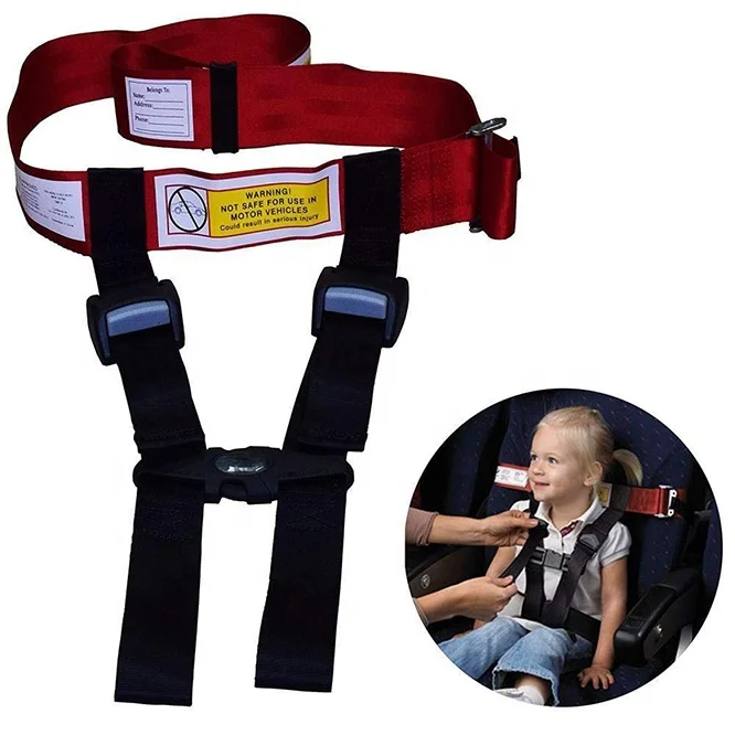 Metal Alloy Baby Child Airplane Safety Harness Child Airplane Safety Travel Harness Airplane Seat Belt Extender Safety Harness