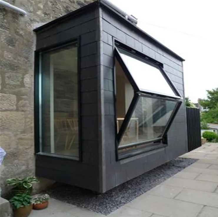 Aluminum alloy folding windows customizable cafe frameless folding glass window