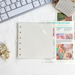 Grid blank inner page 80 sheet a7 filler paper spiral notebook loose leaf paper 6 ring binder refill notebook paper