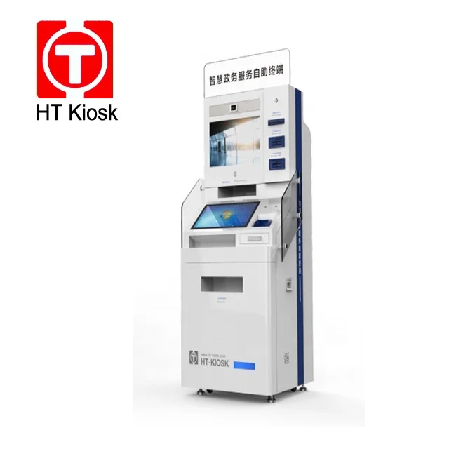 Automatic Passport Control Kiosk ID Registration Check in System Passport Scanner Image/MRZ/Chip OCR Tech kiosk