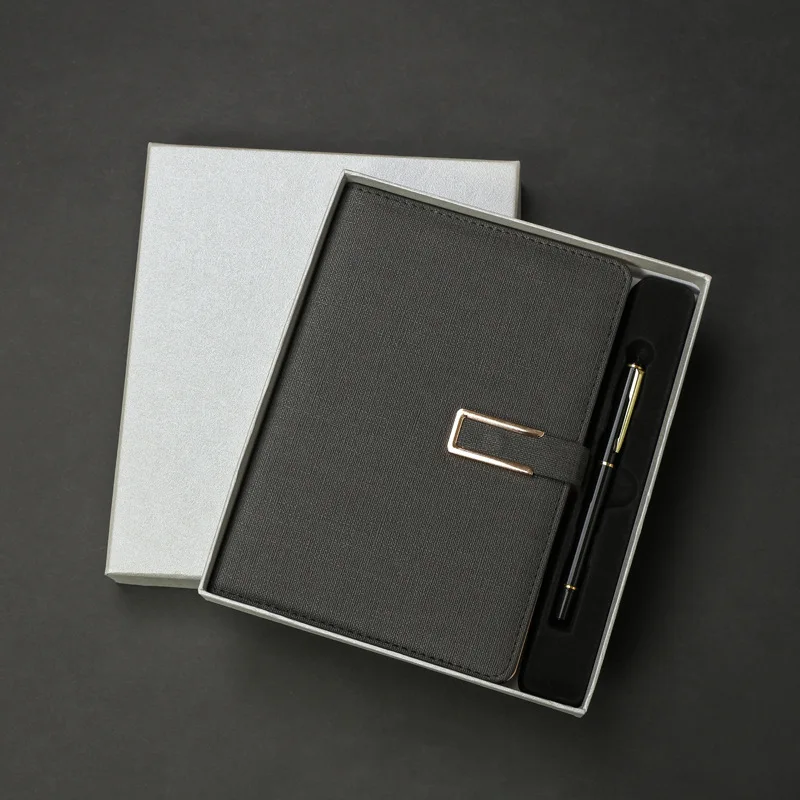 Wholesale Custom Printed Paperboard Notebook and Pen Gift Box VIP Corporate Business Gifts Set