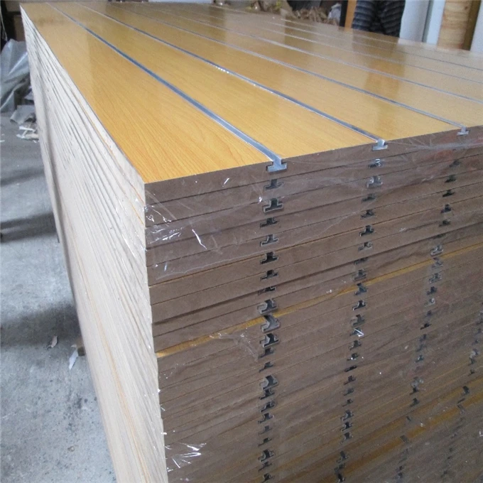 2021 Slat wall panel/slatwall/Melamine MDF Slotted Board Panel
