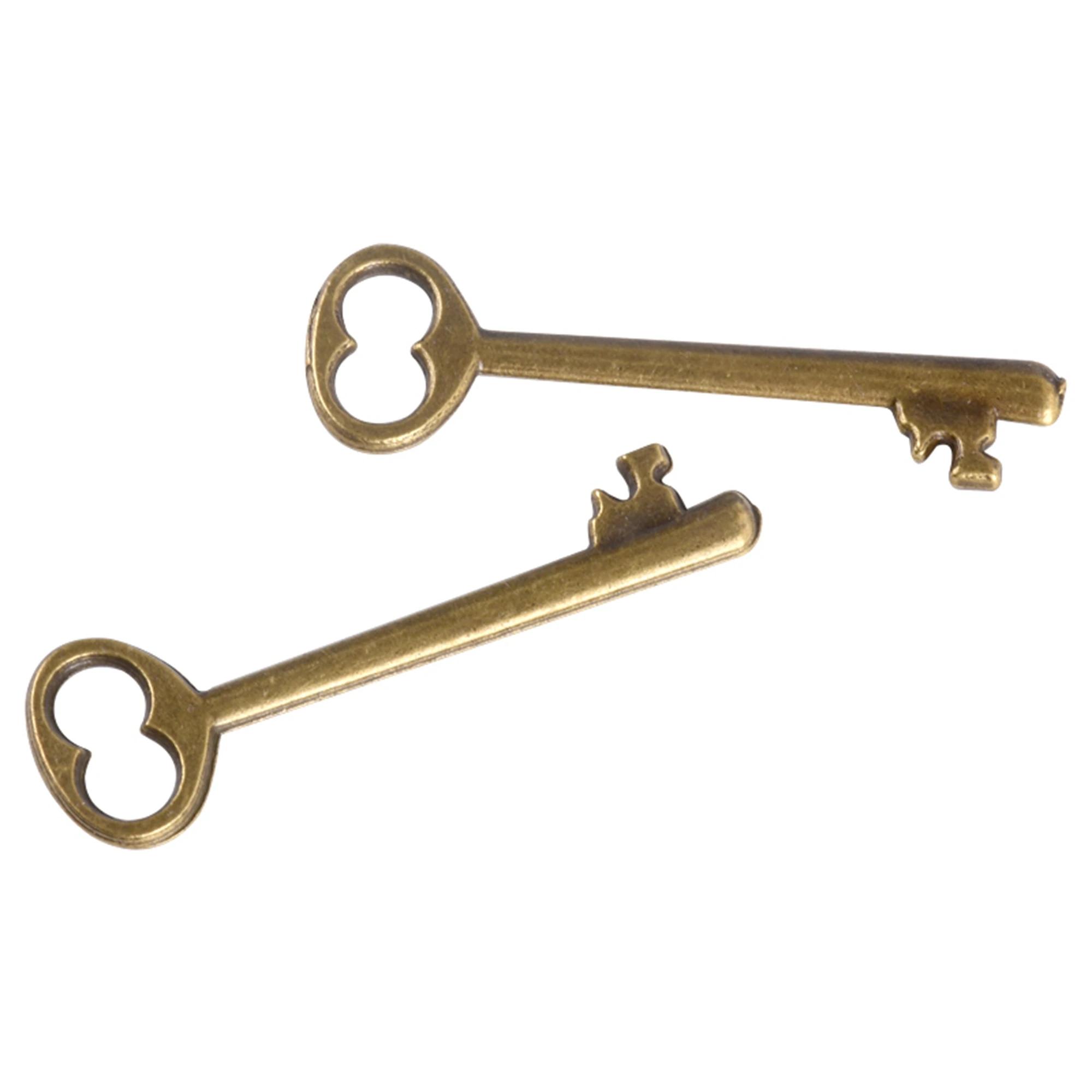 High Quality Antique Brass Keys Vintage Decorative Key Wedding Metal Charms Gifts for Friends