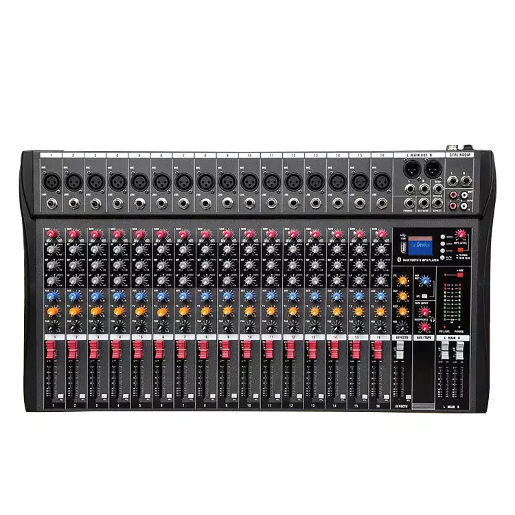 Низкая цена профессиональный звуковой интерфейс звуковая карта живая трансляция аудиомикшер 16 каналов