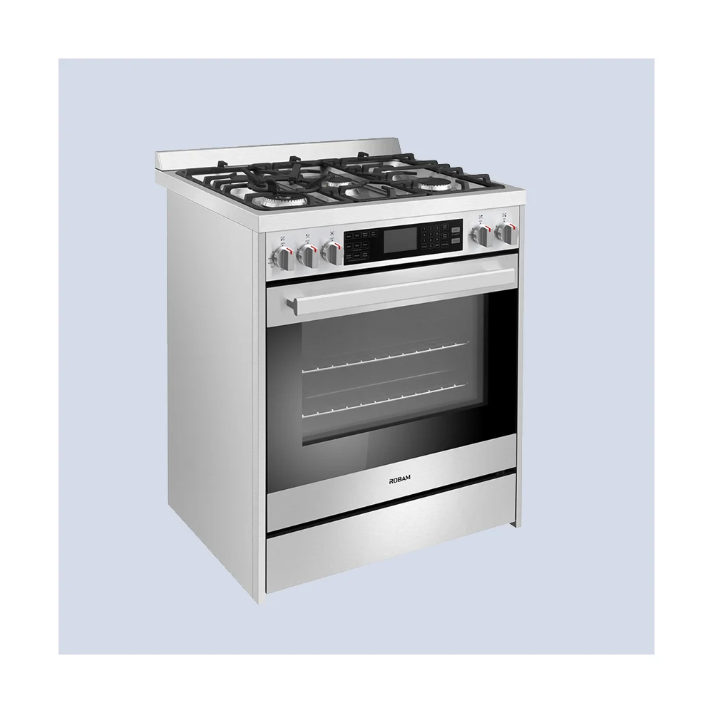  Отличный двойной топливный диапазон Robam G517K материал 18000 BTU супер огнеупорная нержавеющая сталь 5 0 куб. Фут с электрической скользящей