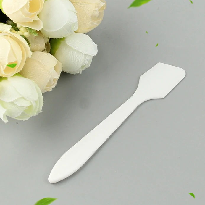 Private Label Plastic cosmetic jar spatula Facial Spoon skincare disposable facial mask spatula